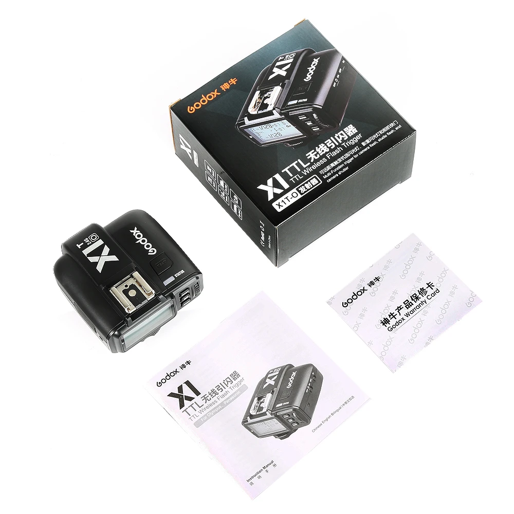 GODOX X1T-O TTL стробоскопа 1/8000s HSS 32 Каналы 2 4G Беспроводной ЖК-дисплей трансмиттер