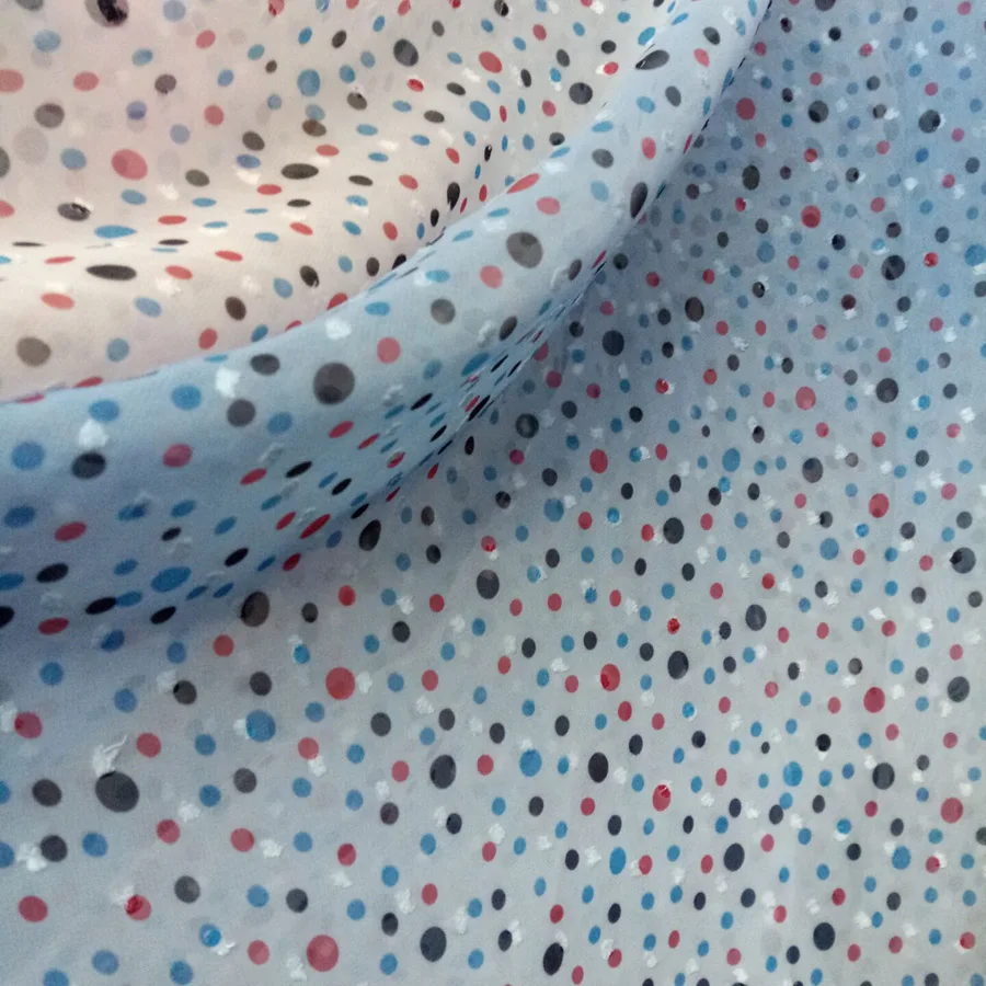 Шифон Swissdot эффектом деграде (переход от темного к пунктирной линии мягкая ткань