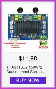 TPA3116 D2 50Wx2+ 100 Вт 2,1 канальный аудио цифровой сабвуфер усилитель мощности 12~ 24 В усилитель модули плат