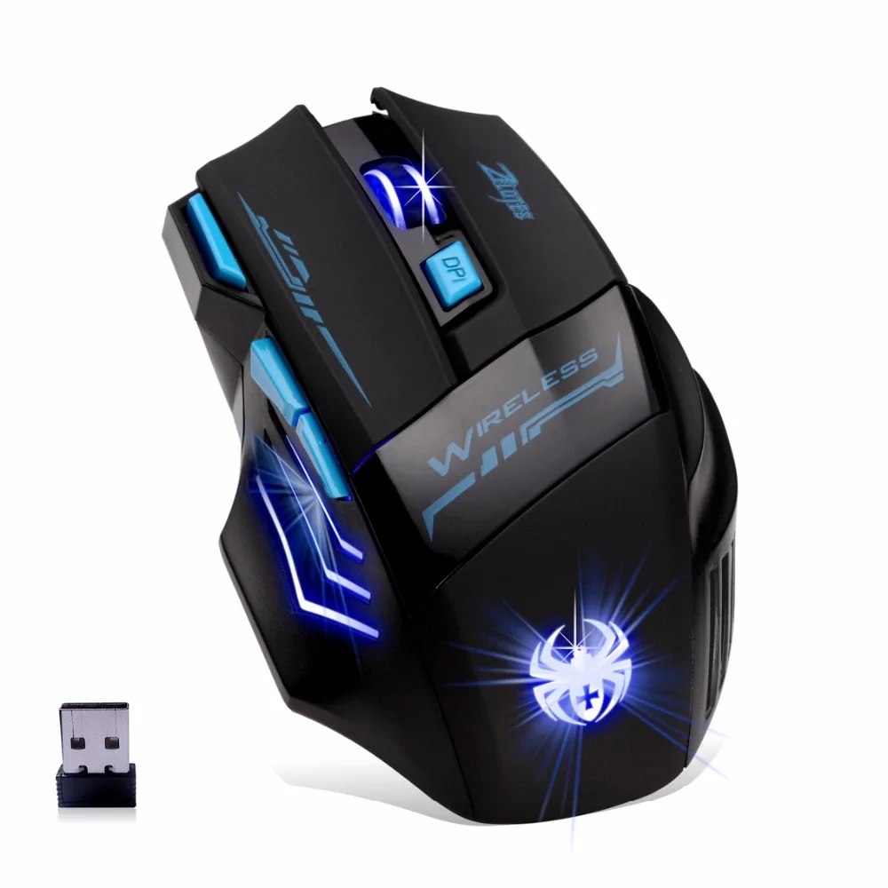F14 Беспроводной игровой Мышь 2 4 ГГц игры эргономично регулируемый USB оптическая