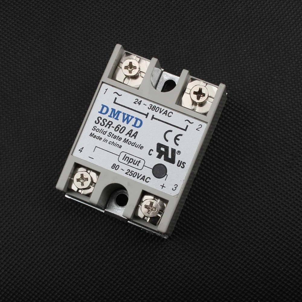 Твердотельное реле SSR 60AA переменного тока 60A 80 250 В до 24 380 реле|relay fuse|relay pcbrelay 24v |