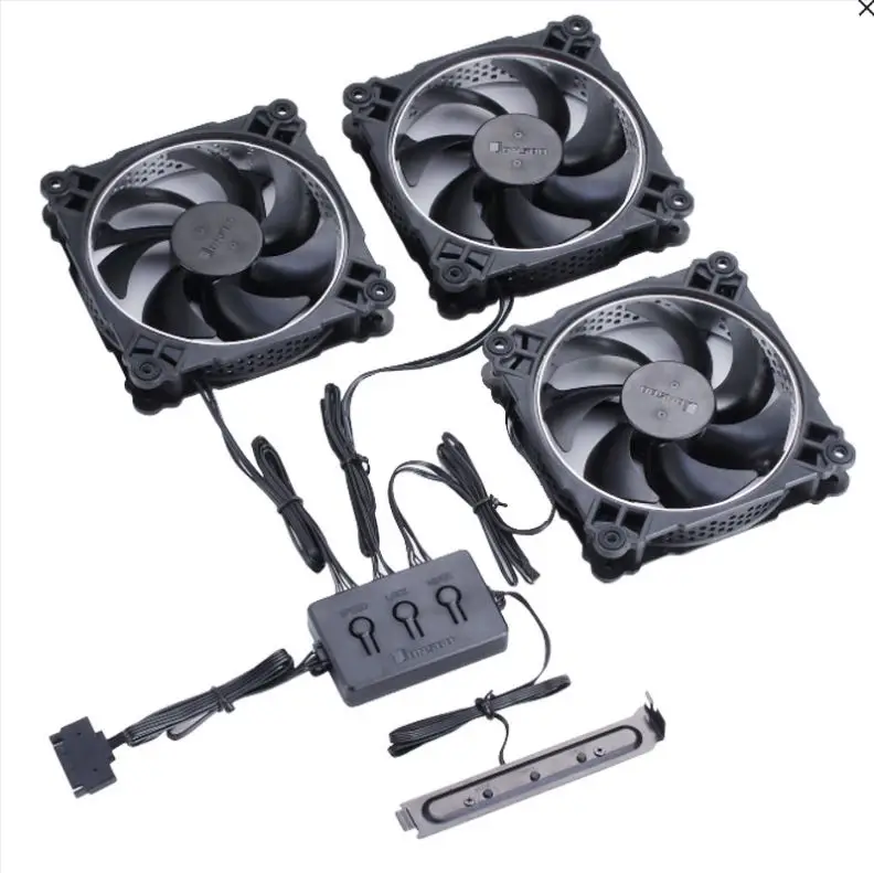 Jonsbo FR 331 комплект 3 шт 12 см вентилятор с RGB контроллер ручной скорости