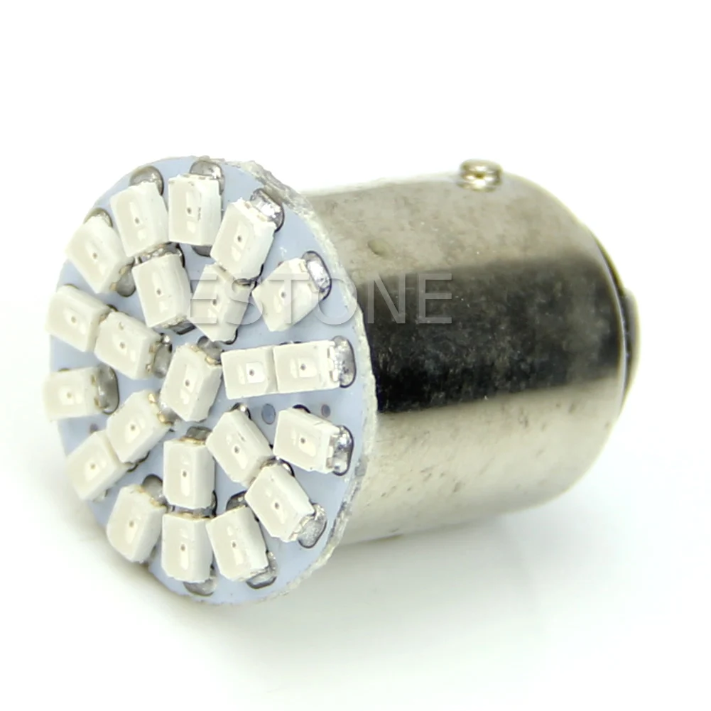 Новинка 1157 BAY15D 22-LED 1206 SMD 7528 Стоп сигнал поворота лампа желтый | Автомобили и