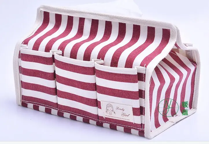 Пасторальные Ретро хлопчатобумажные тканевые коробки многофункциональные