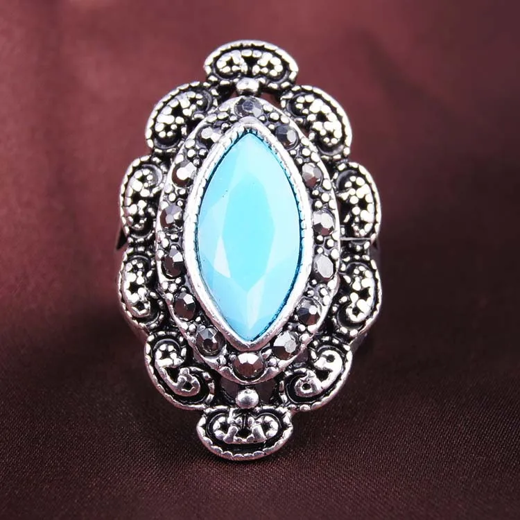 Новое кольцо в богемном стиле Винтажное из смолы ювелирные изделия | Украшения и