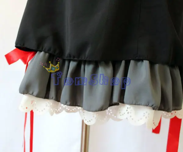 Anime Guilty Crown Inori Yuzuriha Black Short Mini Dress Sexy Cosplay Dresses Women Girls Halloween Costumes Free Shipping |