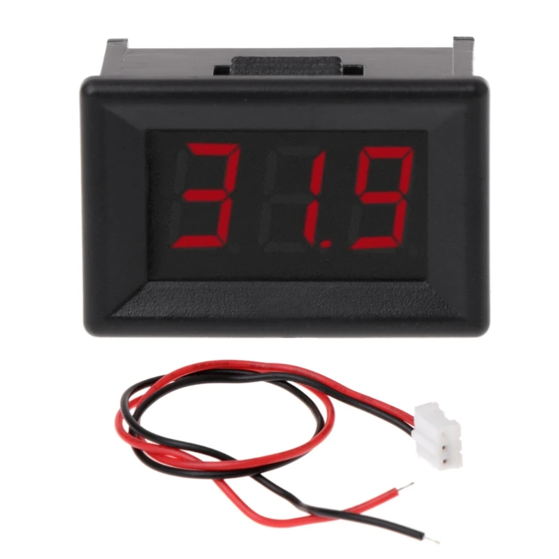 

DC 2.4V-30V 2Wires Voltmeter Mini 0.36" Digital Voltage Gauge Meter for Auto Car