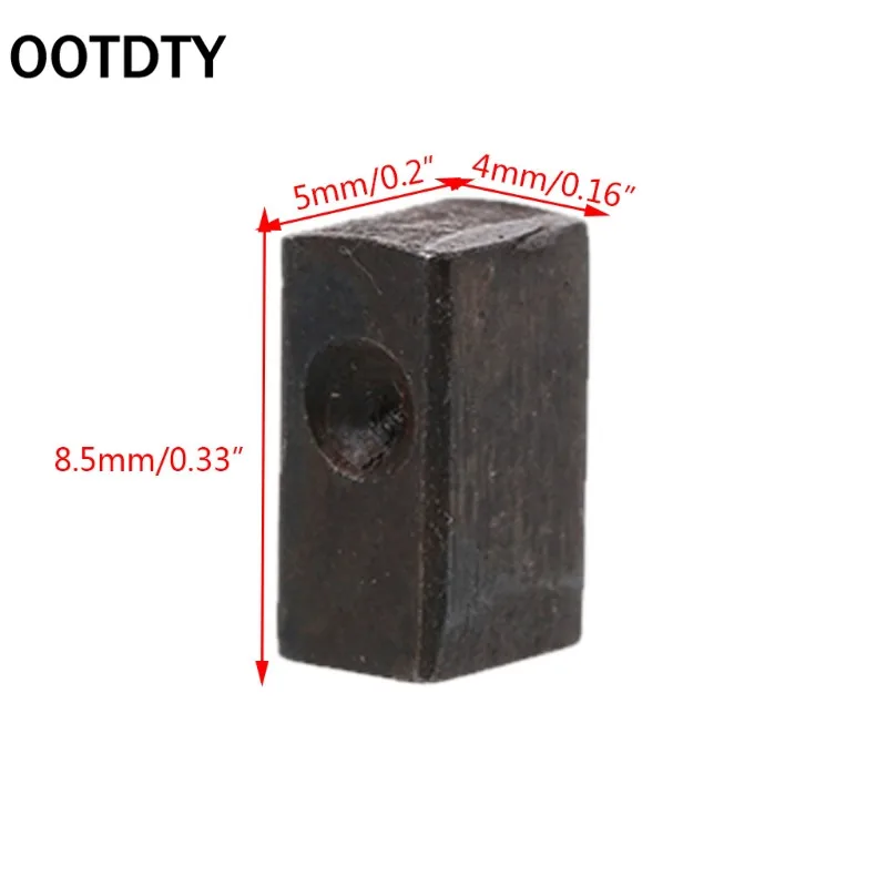 

OOTDTY 6 Pcs Electric Guitar Tremolo Bridge Saddle Clamp Locking String Insert Block