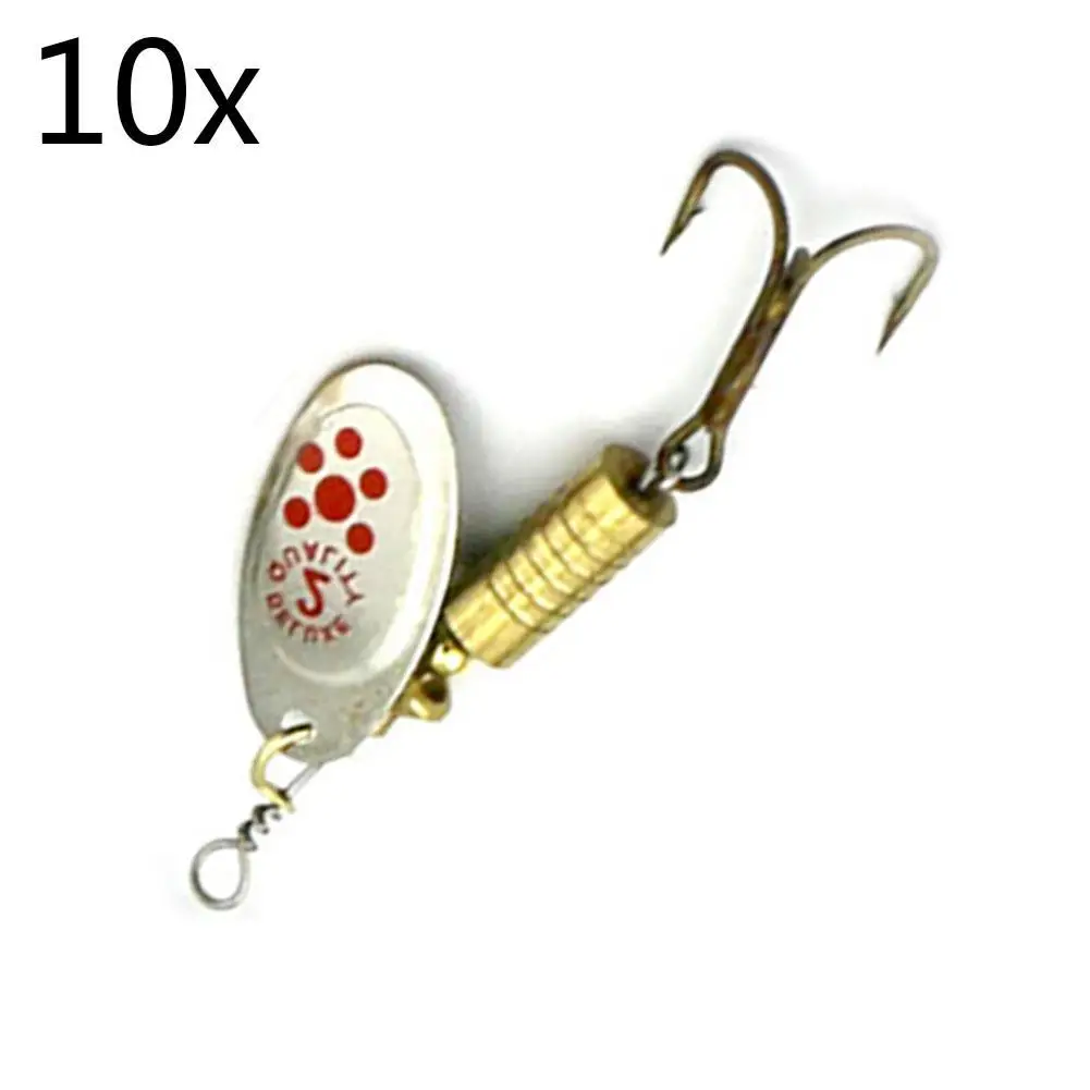 2017 рыболовная ложка металлическая приманка Серебряная/Золотая жесткая дешевая