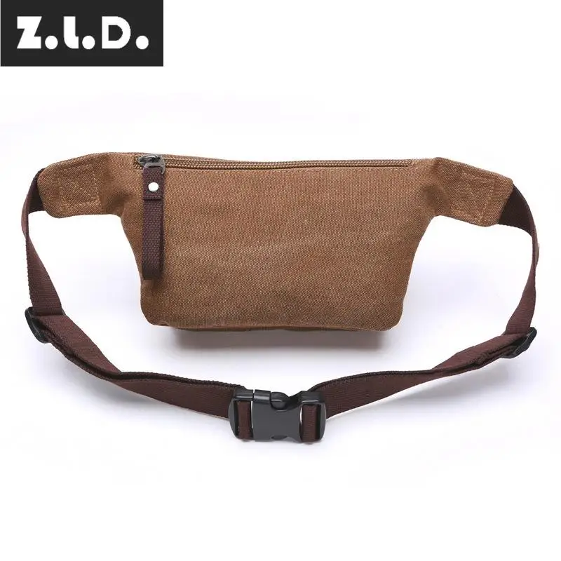 Модная сумка унисекс Z.L.D из натуральной холщовой ткани мотоциклетная военное