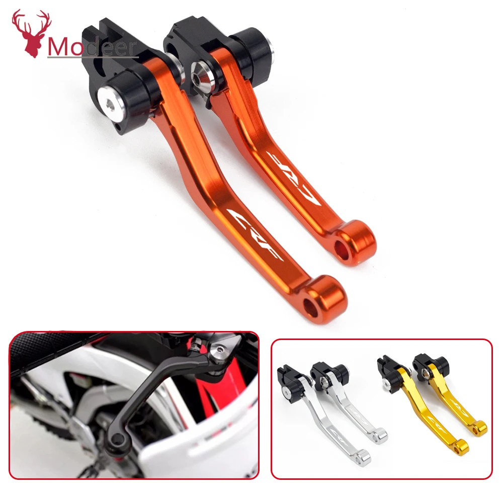 Для HONDA CRF250F CRF 250F 250 F 2019 логотип CNC алюминиевый мотоцикл Pivot Dirt Bike тормозные рычаги