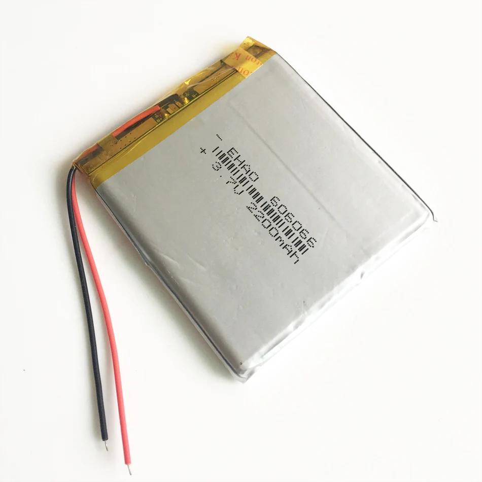 3 7 в 2200 мАч 606066 литий полимерный перезаряжаемый аккумулятор для Mp3 GPS PSP PAD MID DVD