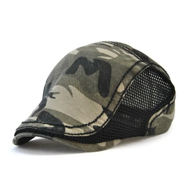 Canjoyn Весна лето осень солнце Берет hat Камуфляж casquette Кепки Для мужчин дышащие Gorras |
