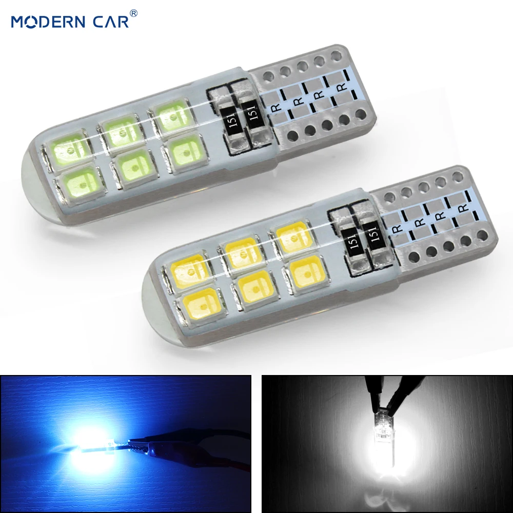1 шт. автомобильная светодиодная лампа 2835 T10 12SMD W5W|Сигнальная лампа| |