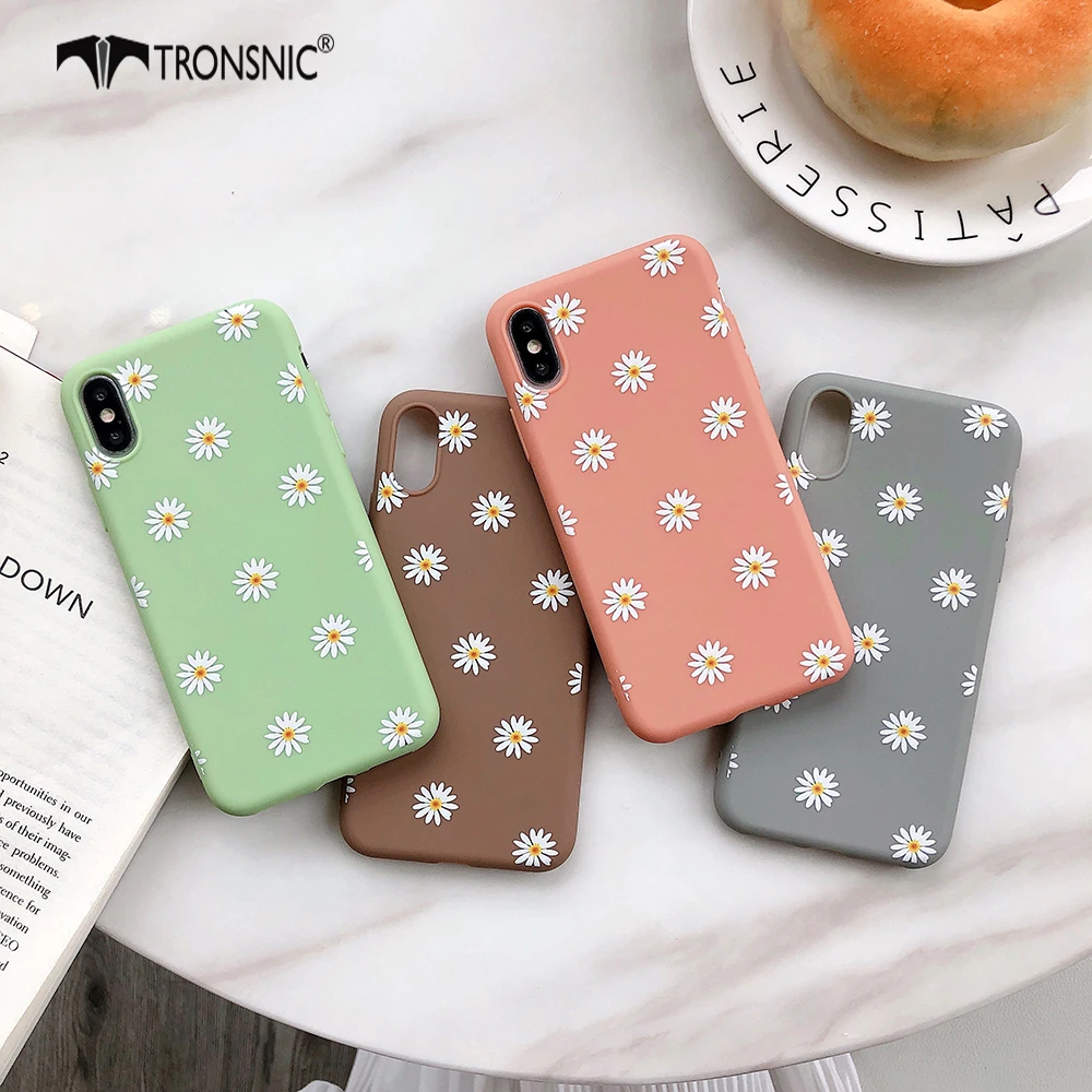 Милый мультяшный чехол для телефона с рисунком маргаритки iPhone 14 13 12 11 Pro Max XR Xs 5s 6 7 8