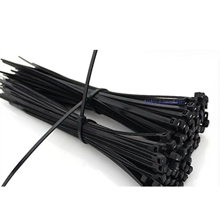 

250 шт./лот 5*500 мм нейлоновые кабельные стяжки для электрического провода/кабеля самоблокирующийся черный 50 см провод на молнии