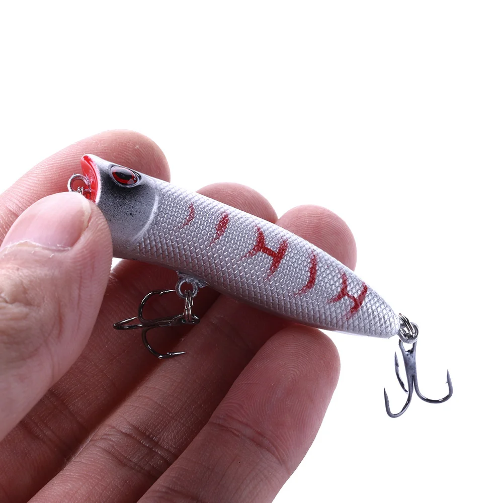 

2018 100pcs isca artificial carp popper plastic 5.5cm 5.5g crankbait minnow top water wobbler bait pesca fishing tackle