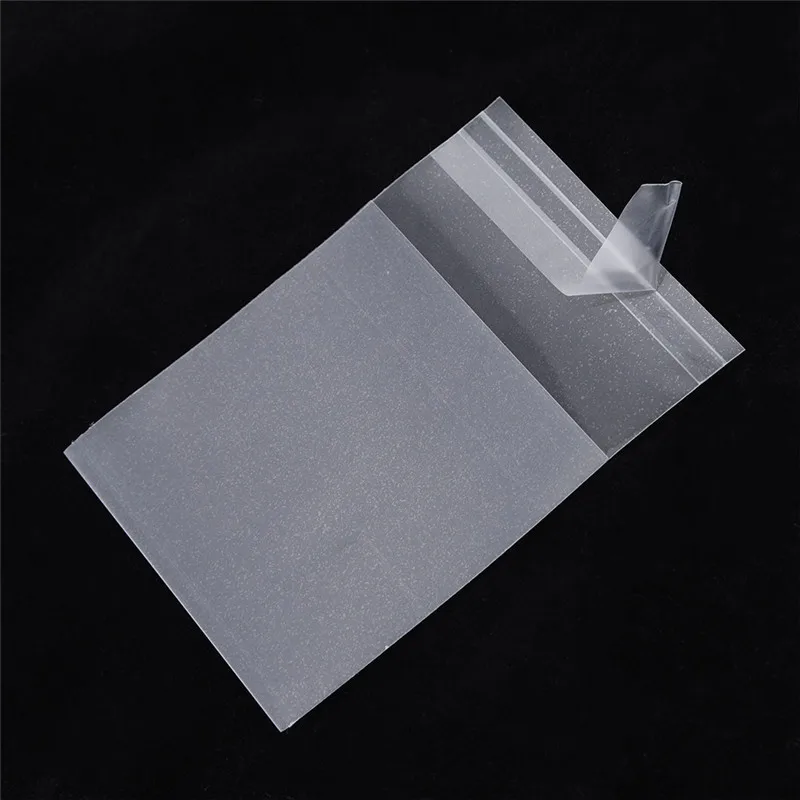 100 шт кристально чистая многоразовая целлофановая сумка прозрачные маленькие