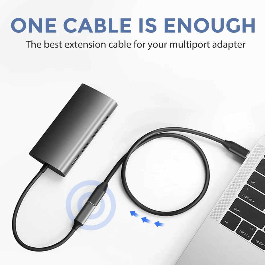 ANBES USB C Удлинительный кабель type УДЛИНИТЕЛЬ шнур USB-C Thunderbolt 3 для MacBook Pro BND
