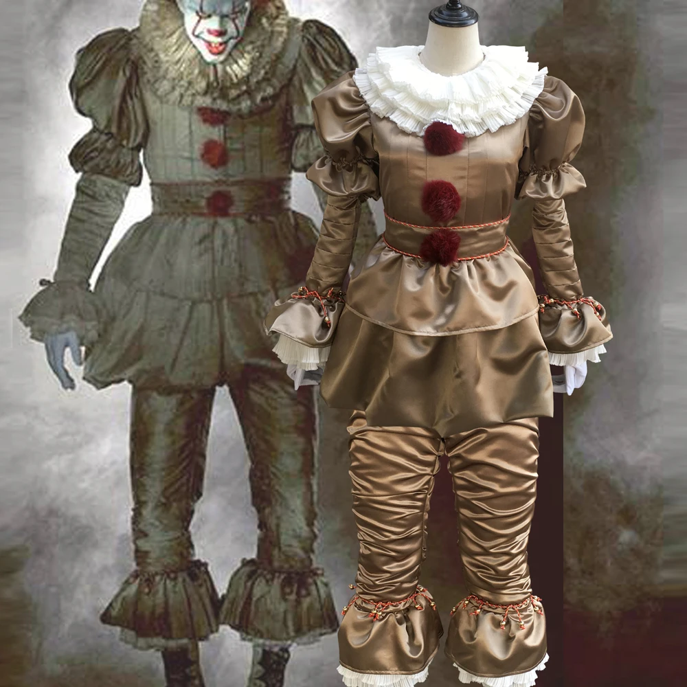 

Hot Movie Stephen King's Cosplay Costume Scary Joker Suit costumes pennywise