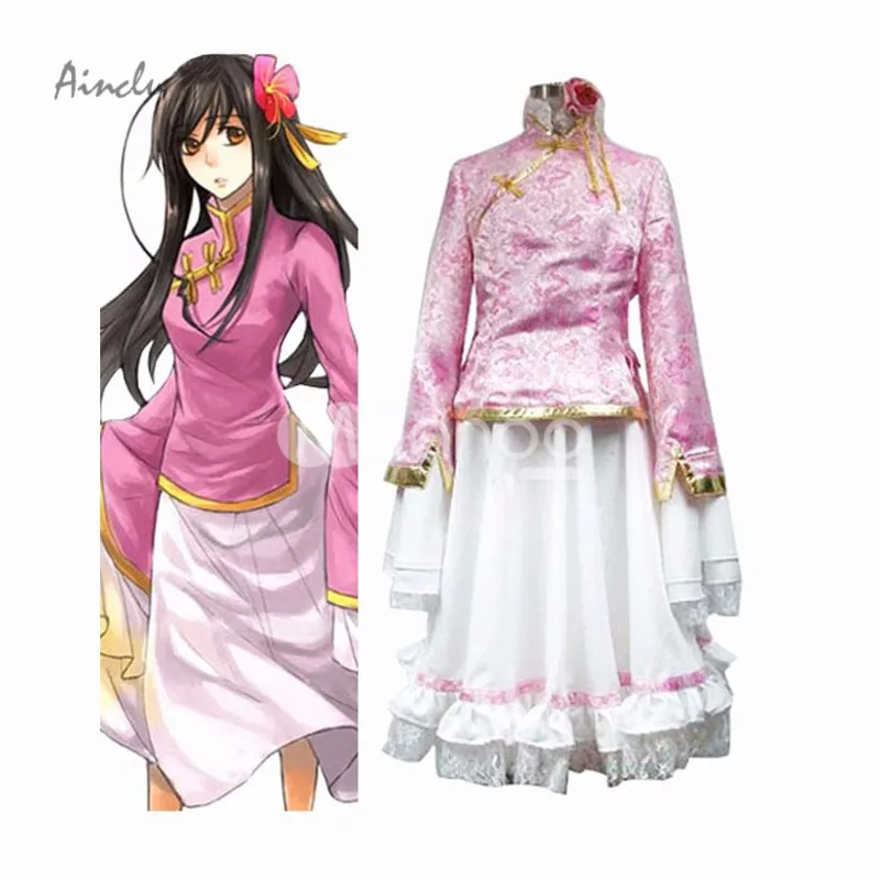 

Ainclu Бесплатная доставка APH Axis Powers Hetalia China Taiwan Anime женский костюм для косплея Dress для Хэллоуина Рождества