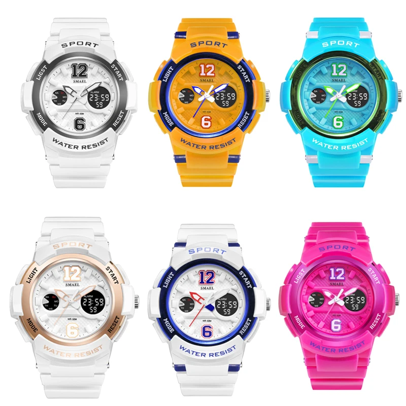 

SMAEL Sport Watches For Women Ladies Watches Casual LED Digital Watches White Stylish Waterproof D 'Women's Watches