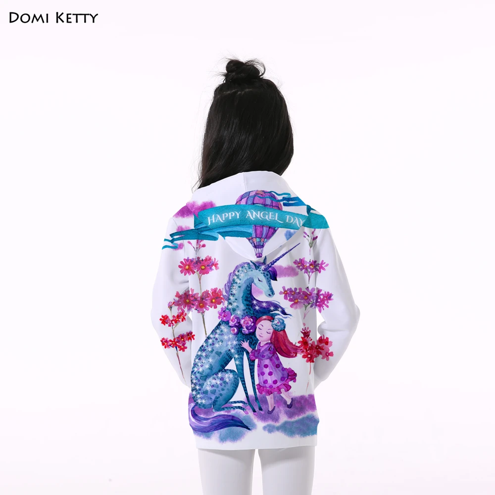 Domi Ketty/Детские толстовки с капюшоном повседневные длинными рукавами для девочек