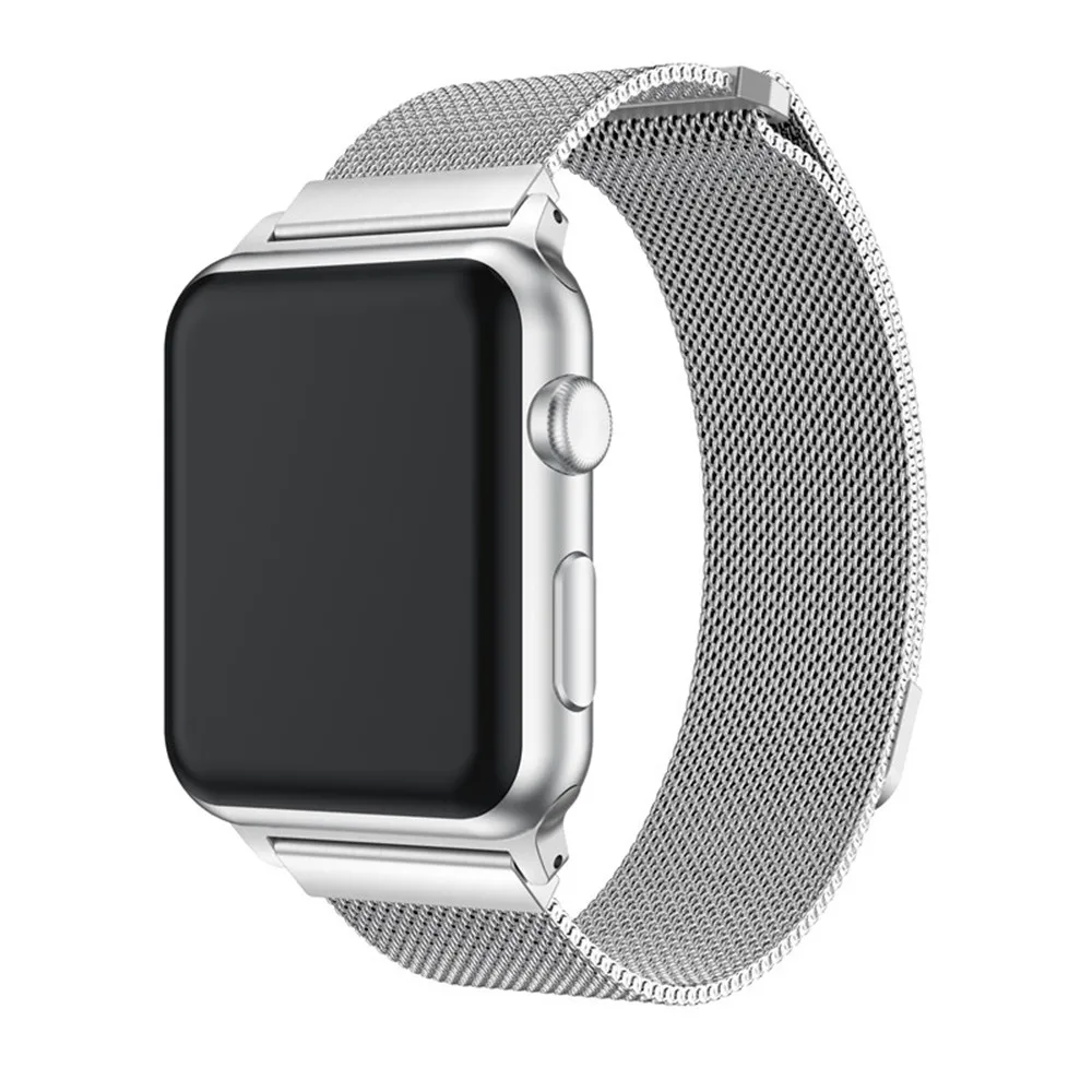 Спортивный Браслет Миланская петля часы на магнитном ремешке для Apple Watch ремешок для iwatch серии 4 3 2 1 сменный ремешок для часов
