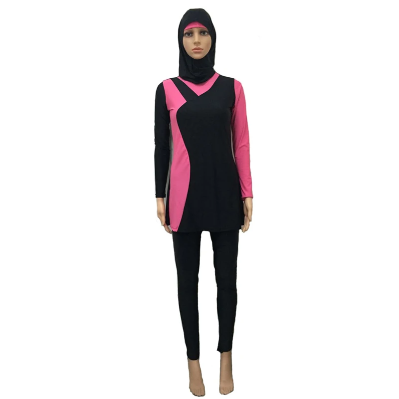 Burkinis Мусульманский купальник Женская одежда длинные купальные костюмы хиджаб скромная одежда исламские 2 части разделены