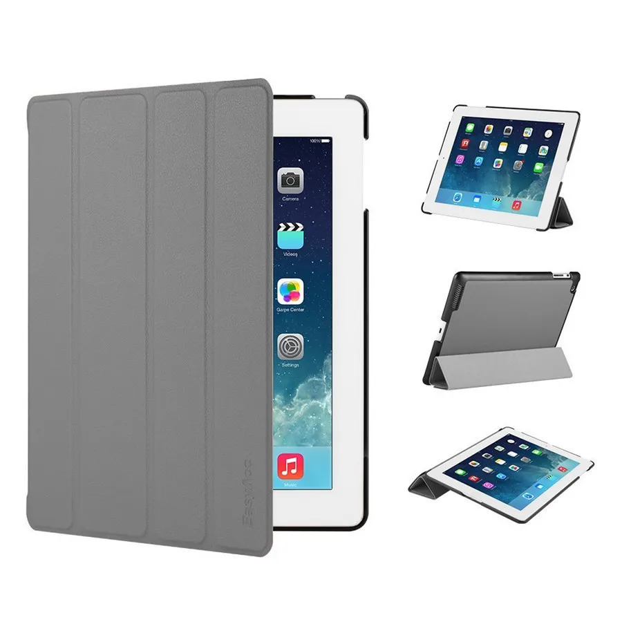 Чехол Easyacc для iPad 2/3/4, Ультратонкий чехол из искусственной кожи, мягкий чехол-книжка с функцией автоматического сна/пробуждения, умный чехол для iPad 2/3/4