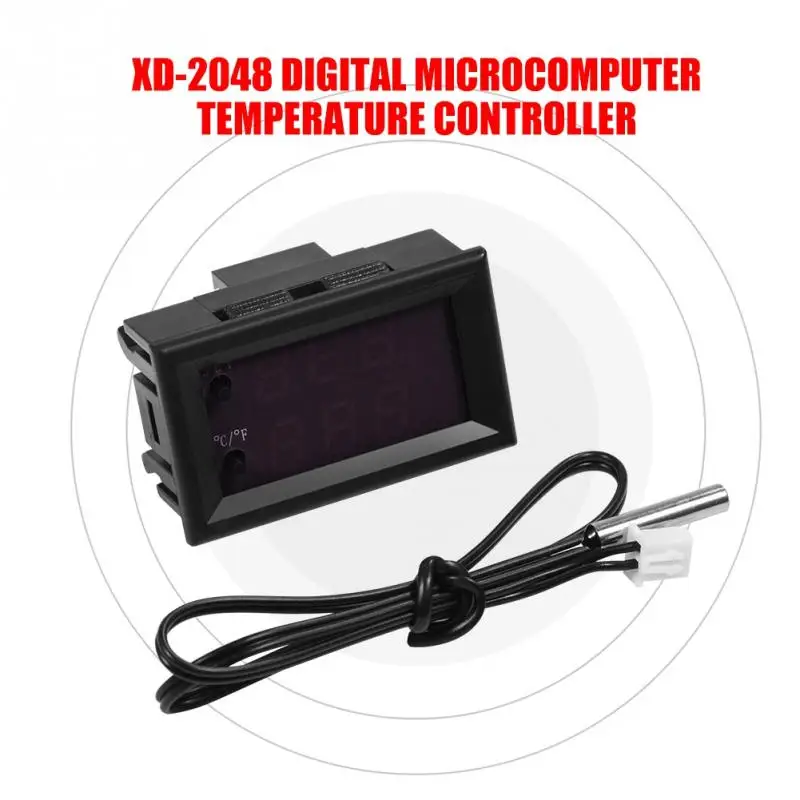 DC12/24V цифровой светодиодный микрокомпьютерный термостат переключатель