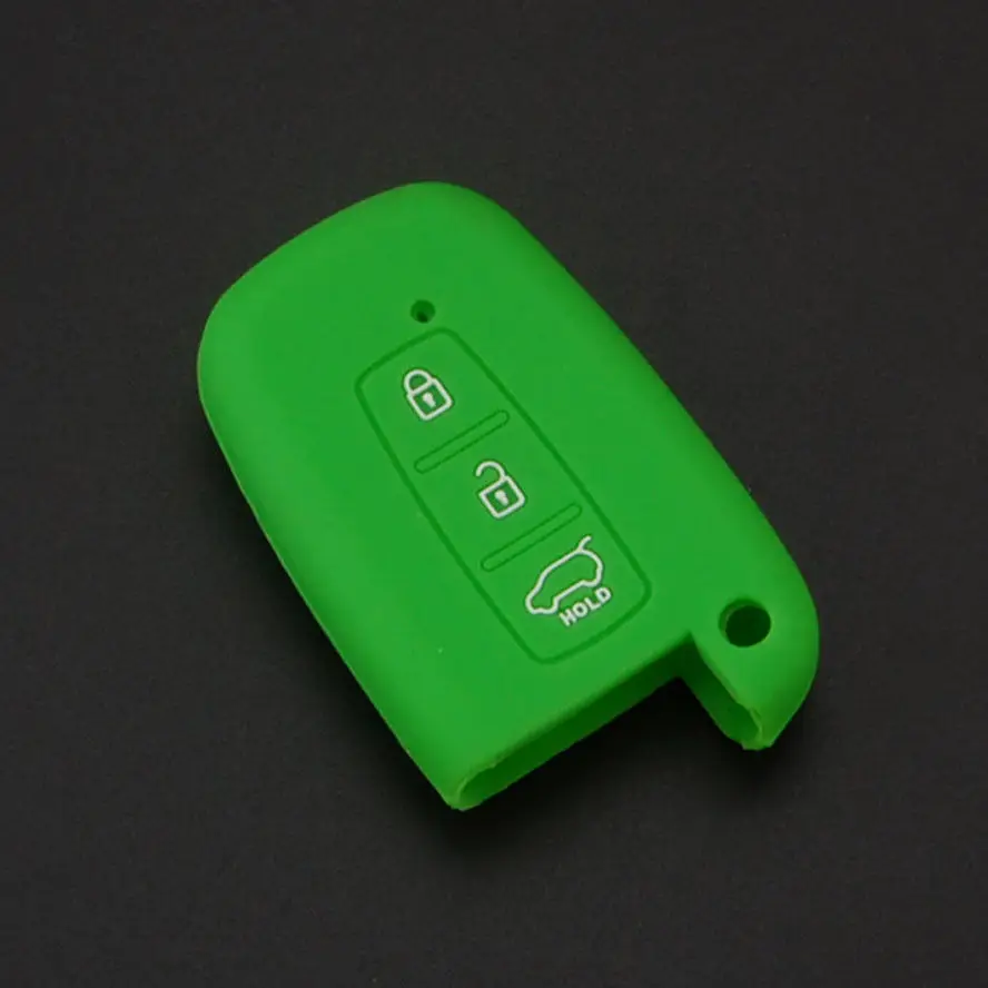 BBQ @ FUKA 1 шт. силиконовый чехол для ключей Fob подходит 3BTN Hyundai Elantra Genesis Smart Remote Key Holder |