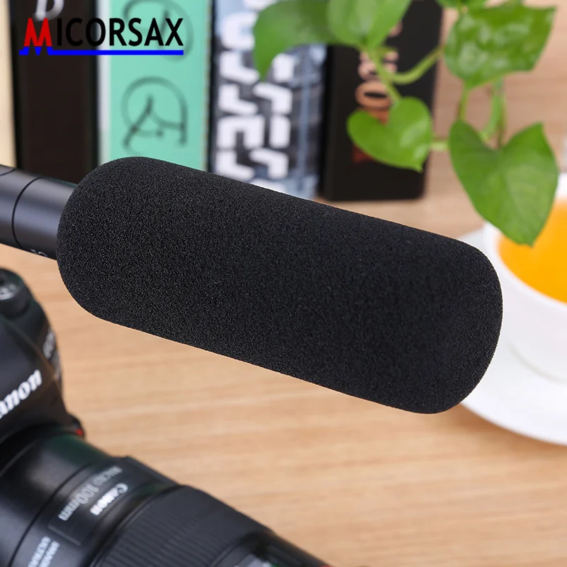 Professional Microphone Sponge Cover Suitable for 10~20cm Cameras Interview Recording Studio Microphone Windshield Dustproof Cap
