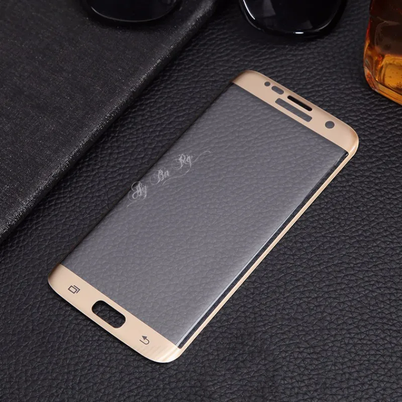 3D полное покрытие закаленное стекло протектор экрана для samsung Galaxy S7 Edge S6 розовое золото черный темно-синий прозрачный