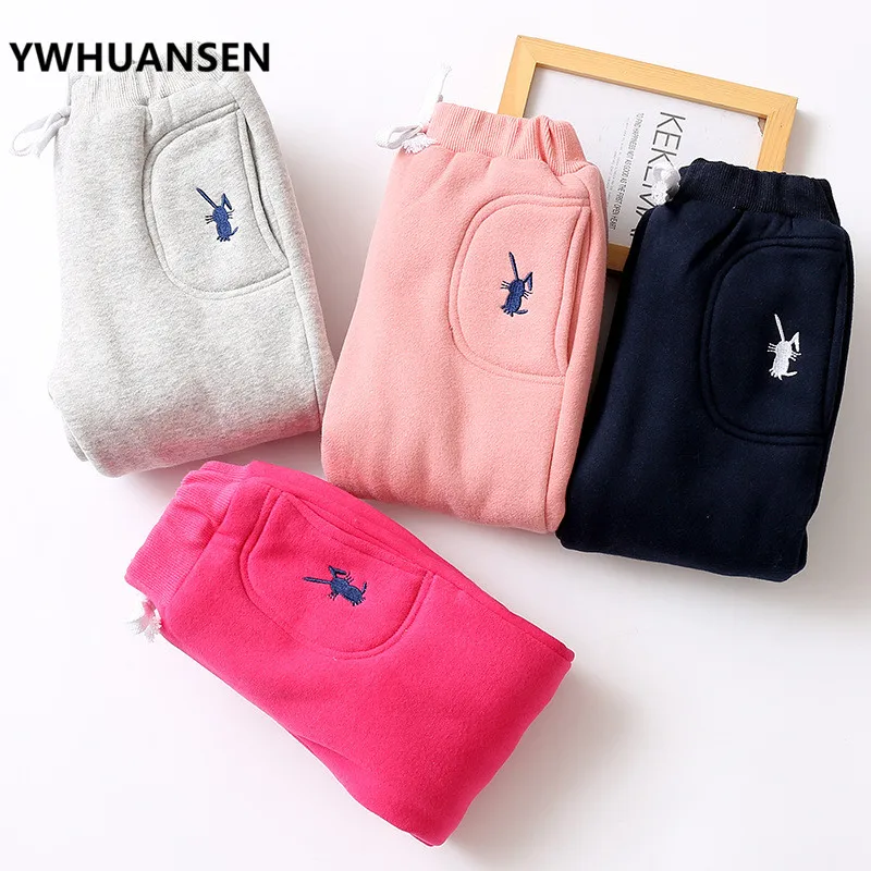 Зимние штаны для мальчиков с ворсом теплые леггинсы девочек Вельветовая плотная