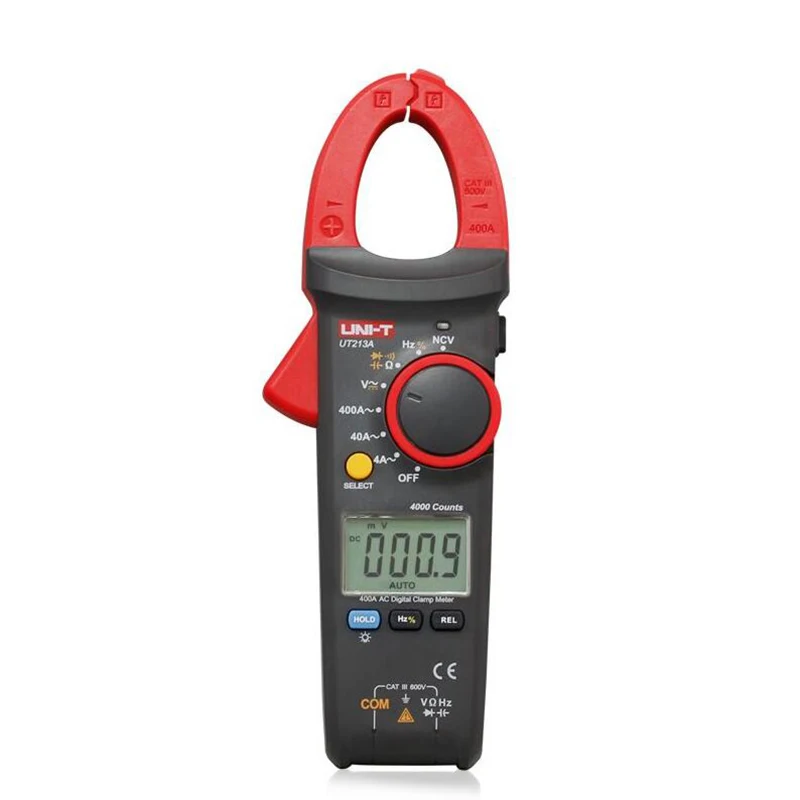 UNI-T UT213A UT213B UT213C 400A AC DC Цифровой клещи напряжение сопротивление емкость мультиметр Авто Диапазон multimetro Dio - Цвет: UT213A
