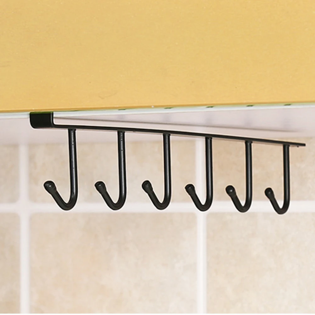 

Многофункциональный крючок для хранения кофейных чашек, кухонные аксессуары, держатель для кухонного шкафа, кружек, полка, крючки для круже...