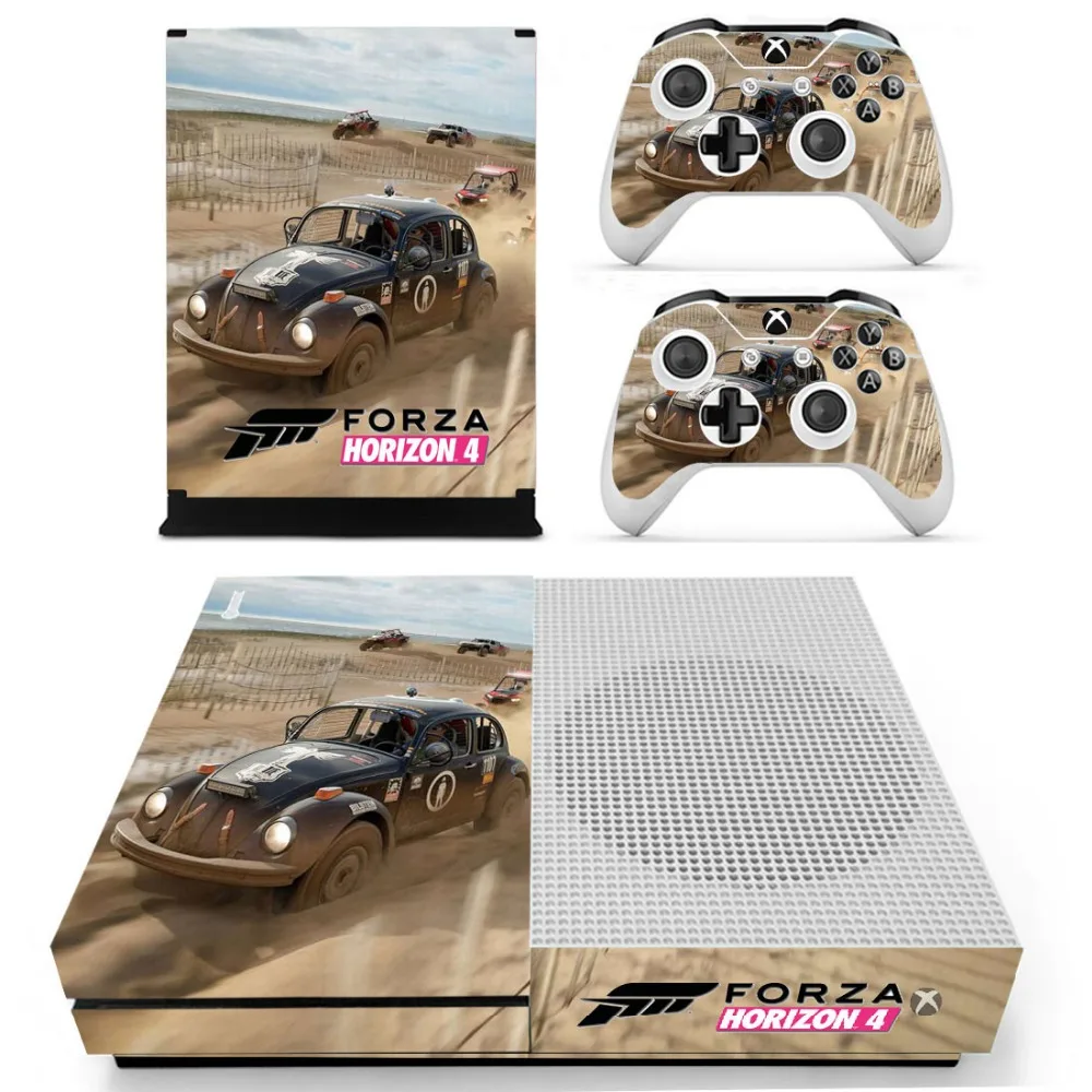 Наклейки для консоли XBOX One S с двумя беспроводными контроллерами|Наклейки| |