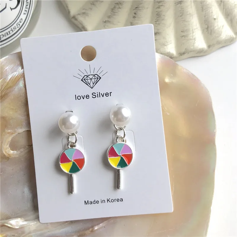 Женские серьги подвески с имитацией жемчуга в Корейском стиле|Серьги-подвески| |