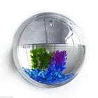 3D акриловое настенное крепление для аквариума, аквариума, золотой рыбки, вешалка для растений, прозрачный аквариум, настенная наклейка, декор P0.11