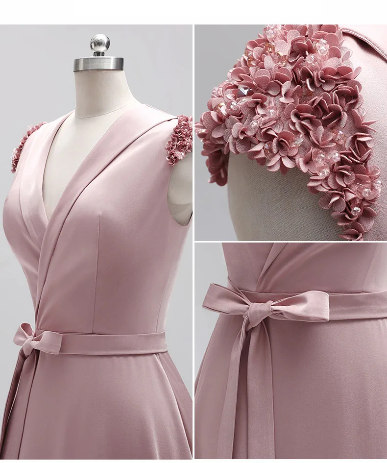 Vestido de festa атласные платья для выпускного вечера трапециевидной формы с v-образным вырезом Vestido Formatura Простые Длинные элегантные платья для выпускного вечера длиной до пола Gala Jurken