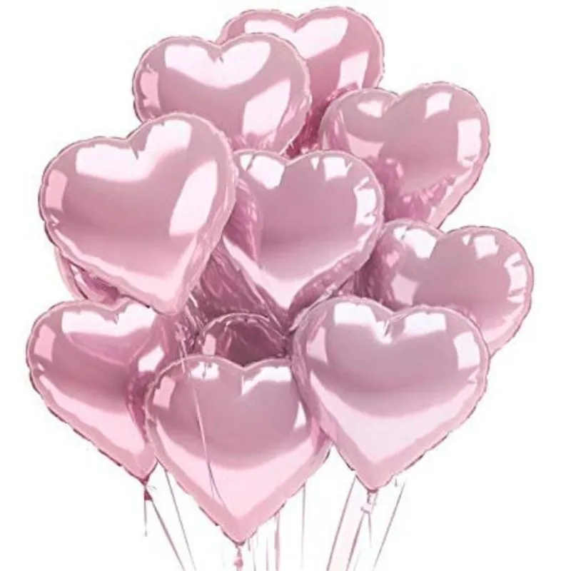 18 дюймов 8 шт. футболки красного цвета с сердцем и надписью love воздушные шары