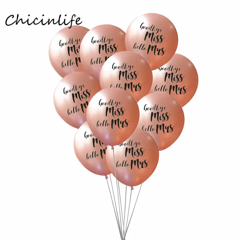 Chicinlife 10 шт./лот дюймов розовый шар невесты для свадьбы и Помолвки украшение