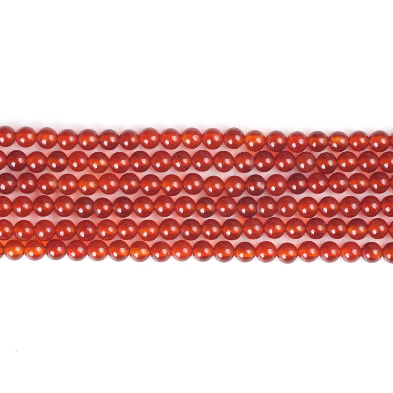 Natural Stone Beads Red Agate Round Loose Bead Onyx 3mm Ball Carnelian for Muslim Prayer Rosary Jewelry Bracelet Making Craft | Украшения и