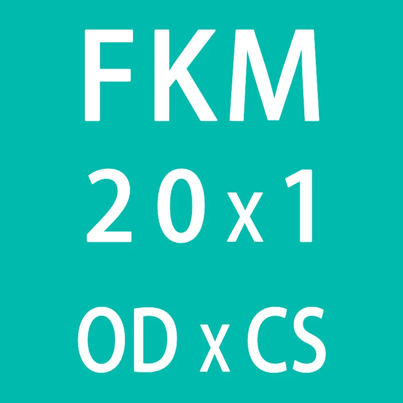 10 шт./лот резиновое кольцо зеленый FKM уплотнительное кольцо уплотнения 1 мм Толщина OD14/15/16/18/19/20 мм кольца из фторированной резины прокладка кольца масла топлива шайба - Цвет: OD20mm