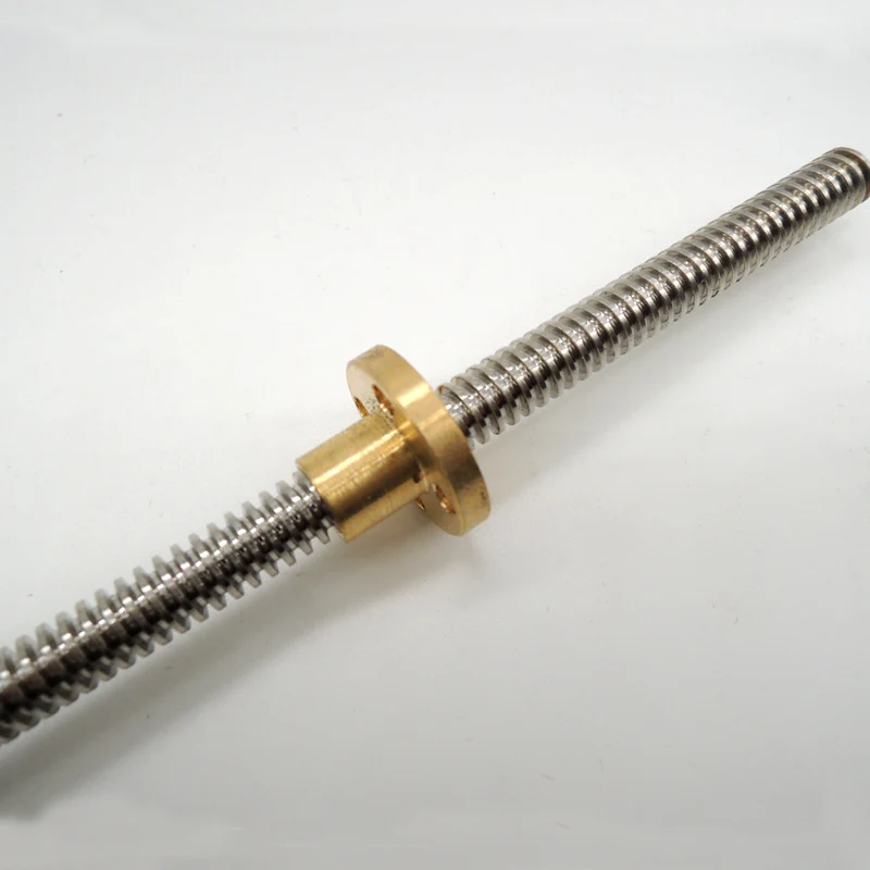 

3pcs/lot 3D Printer THSL-500-8D Lead Screw Dia 8MM Pitch 2mm Lead 8mm Length 500mm with Copper Nut Free Shipping