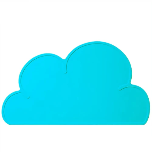 blue Портативный облака силиконовая подставка для взрослых Детские миски Детские аксессуары защищенные коврики передвижной поднос столовая посуда с защитным покрытием служебная табличка - Цвет: blue