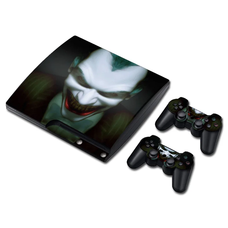 DC Джокер кожи наклейка для PS3 Slim playstation 3 консоли и контроллеры для PS3 скины наклейки Винил