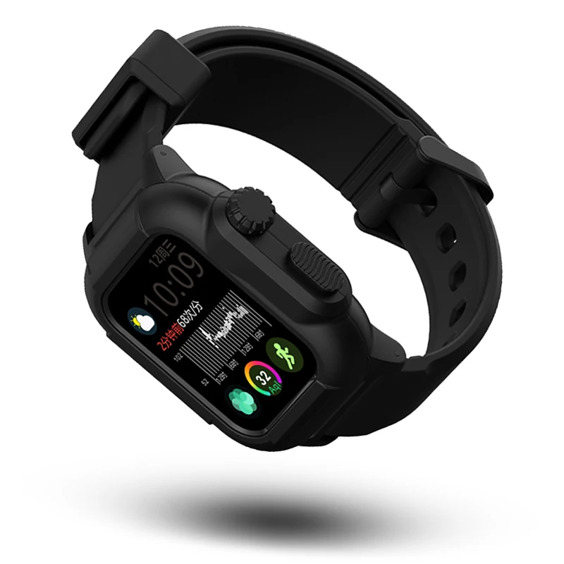 Спортивный чехол для Apple Watch SE Series 6 5 4 3 водонепроницаемый 40 мм 44 42 ударопрочный