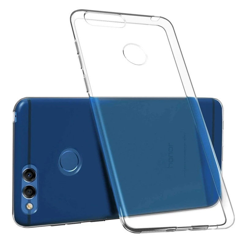 Soft Silicone Clear TPU Phone Case For Huawei Honor 7C P smart Enjoy 7 7s 7A Y3 Y7 Y6 Pro 2017 Y5 Y9 Prime 2018 Cases Cover |